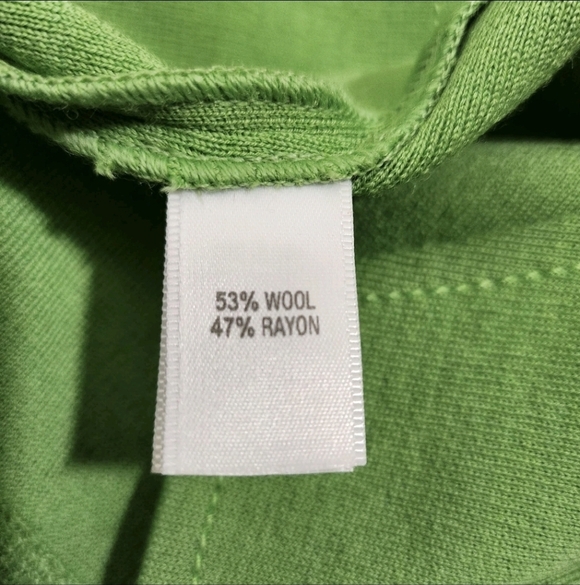 NWT ST. JOHN Bamboo Green Timeless Classy Office Siren Wool Dress MSRP $795 - Picture 13 of 14